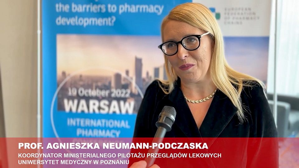 Prof. Agnieszka Neumann-Podczaska o nowej roli farmaceuty